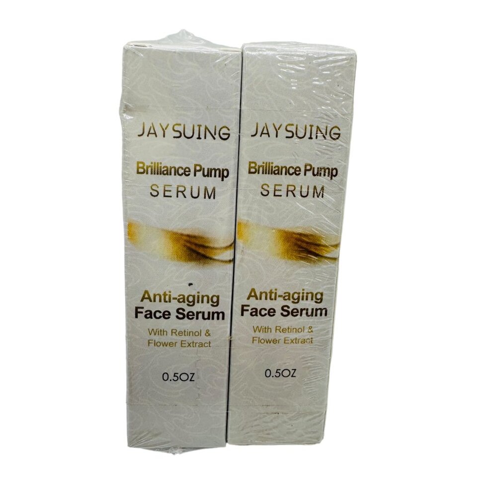 2x Brilliance Pump Eye Serum, Anti-Aging, retinol and flower extract, Exp 10/26